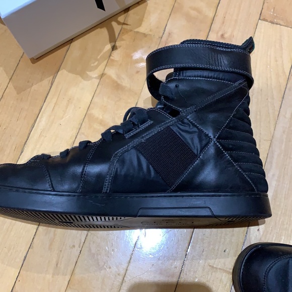 MENS SIZE 40.5 GUCCI HIGH STOP SNEAKERS - Picture 8 of 11